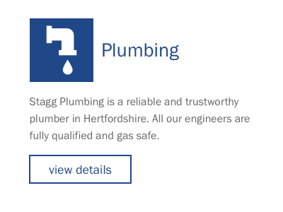 Stagg Plumbing Service Icon and Box concept homepage icon web design