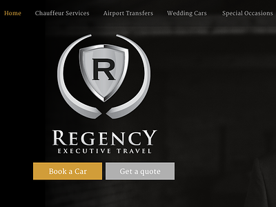 Regency Header concept header homepage web design