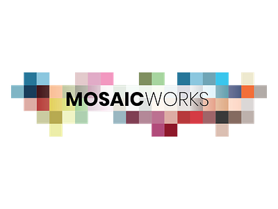 Mosaic Works Logo Concept 2 concept logo logo design mosaic