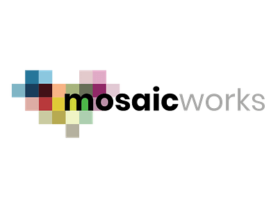 Mosaic Works Logo Concept 3 concept logo logo design mosaic