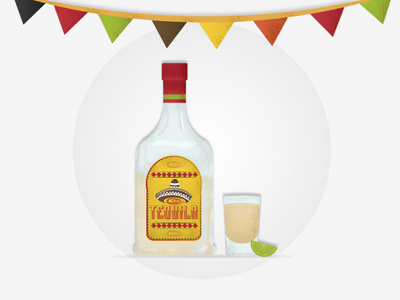 Have a drink / Tequila alcohol drink icon illustration lime liquor mexican mexico party shot tequila vector