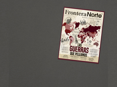 Las guerras que peleamos - GIF animated cover design editorial gif illustration magazine mexico print publication war world