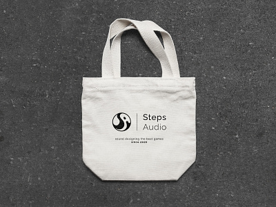 Mockup with Steps Audio's logo I made.