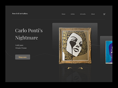 Art gallery website concept