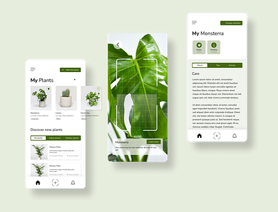 My Plant App app app design design my plants app plant app plant care app product design ui ux