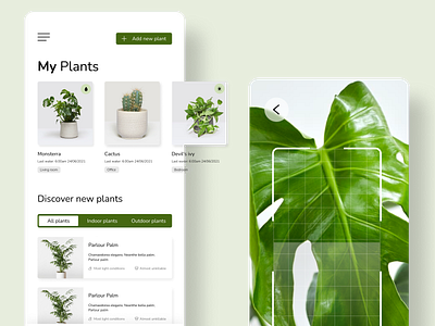 My plant app app app design design plant app plant care product design ui ux