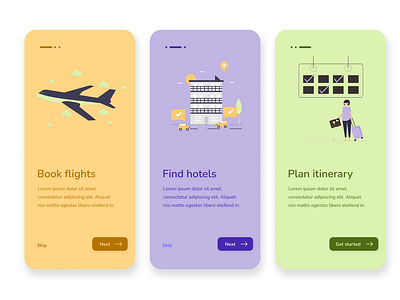 Travel app app app design design onboarding onboarding screens product design travel travel app ui ux