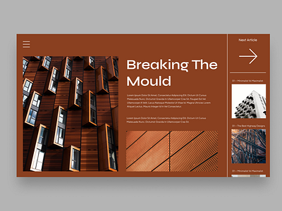 Architecture online magazine design desktop magazine online magazine ui ux web design