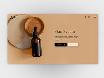 Skin care brand website