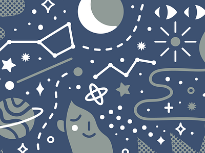 Printer Stellar design flat illustration poster vector