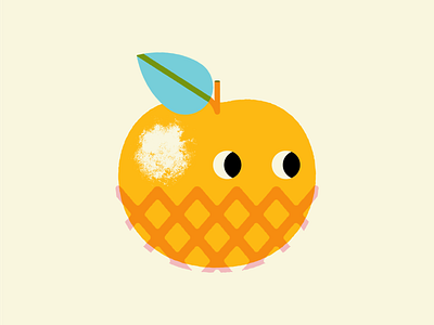 Asian Pear art design flat fruit illustration minimal simple vector