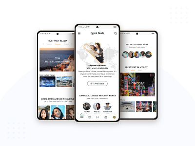 Local Guide Mobile Version design mobile app design travel ui uidesign ux white