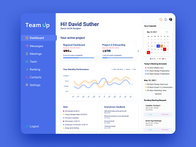 Team up collaboration dashboarb design ui ux website