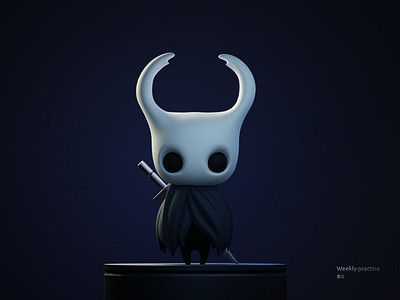 Hollow 3d 3d art blender blender3d character characterdesign cycles hollow hollowknight illustration soul