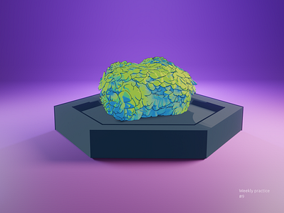 The Bush 3d 3d art blender blender3d eevee illustration lowpoly toon