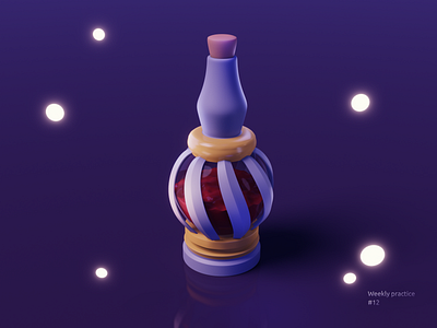 Magic Potion 3d 3d art 3dillustration blender blender3d eevee illustration magic potion