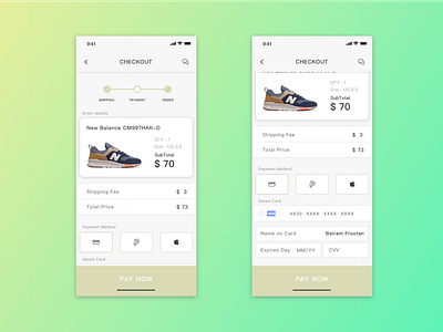 daily ui challenge 02 checkout
