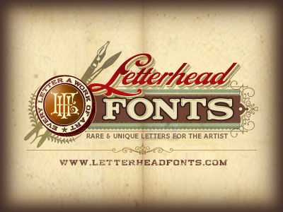 Letterhead Fonts Logo chuckdavis graphicdesign hand lettering illustration letterheadfonts lhf typography