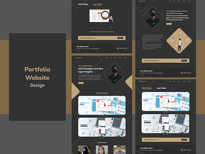 Portofolio Website Design design portofolio ui ui design ux ux design website website design