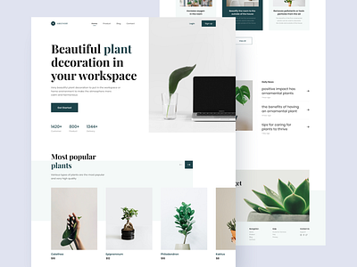 Plant Shop Landing Page