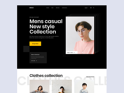 Website for Clothing store- Exploration