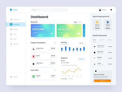 Finance Management - Dashboard