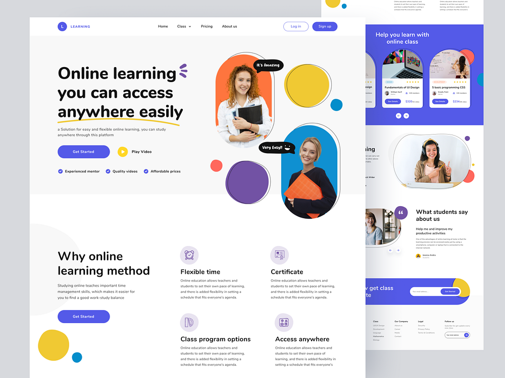 Learning Online (Education) - Landing Page by Bagas Prayogo for Morva ...