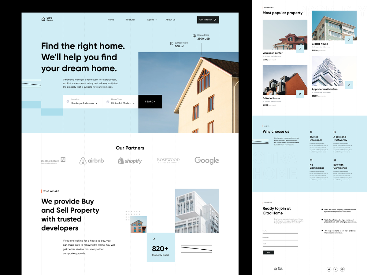 CitraHome 🏠 - Real Estate Landing Page by Bagas Prayogo for