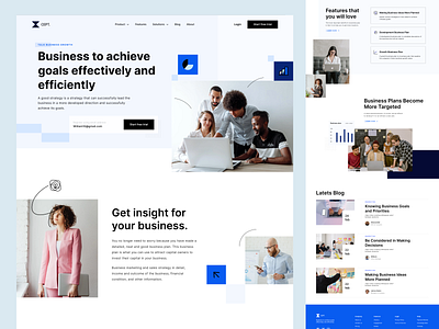 Business Strategy for SaaS Landing Page business business landing page clean company design digital marketing landing page marketing minimal minimalist saas startup strategy ui ui design uiux website whitespace
