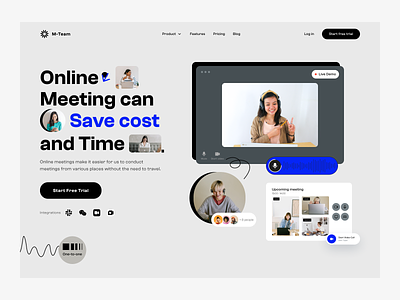 Virtual Meeting Platform - Landing Page