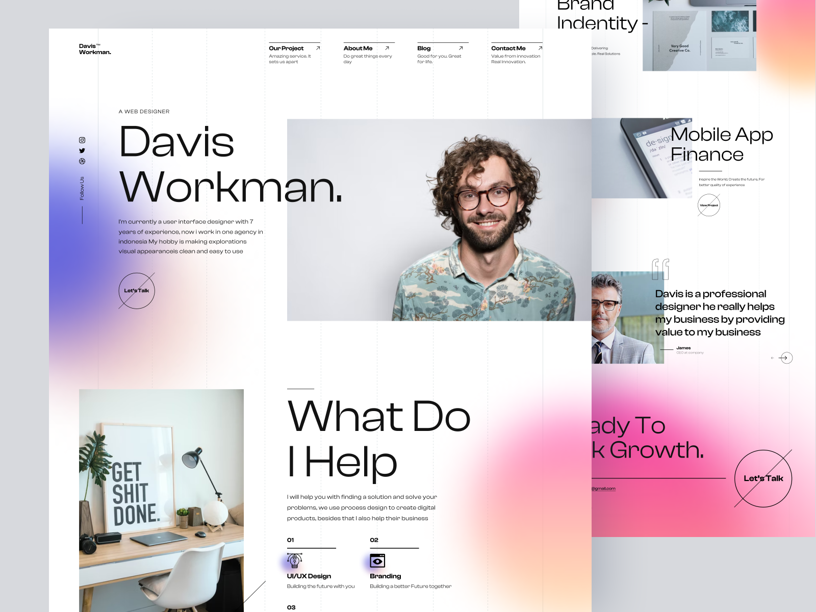 Davis Workman™ - Personal Website by Bagas Prayogo for Morva Labs on ...