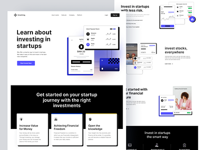 Investing Stock Platform - Landing Page