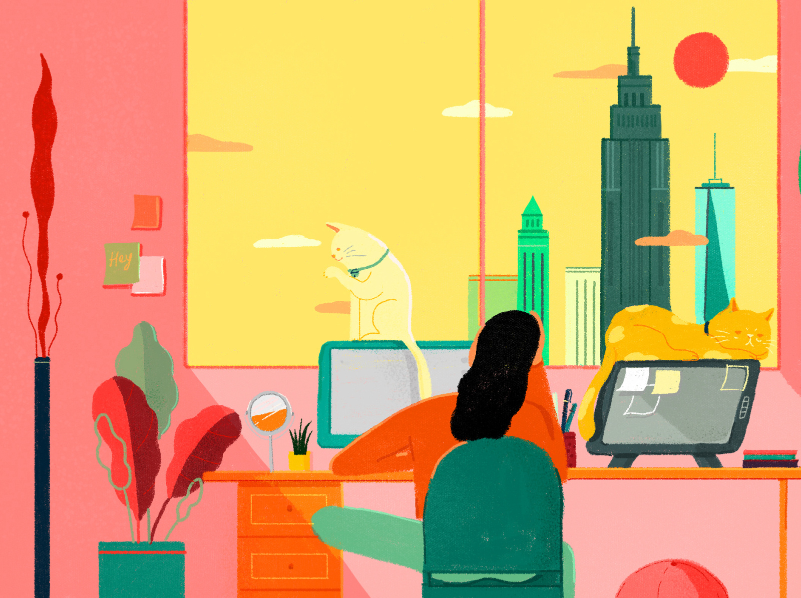 Life in New York 1 by Amelia Chen on Dribbble