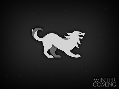 House Stark [Game of Thrones] abstraction game house illustration logo stark thrones