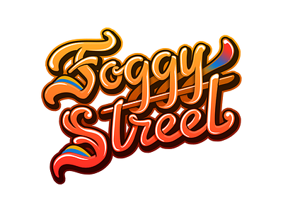 Foggy Street Logo calligraphy graffiti illustrator lettering mobile script street urban video game