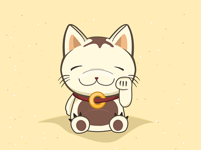 Best of Luck! cat character design cute drawing illustration lucky vector