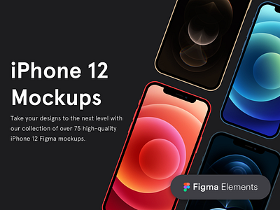 iPhone 12 Premium Figma Mockups | Figma Elements