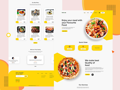 Restaurant Landing page clean clianui cool cool web page landing page uiux web template webdesign