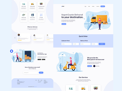 Courier Service Landing page