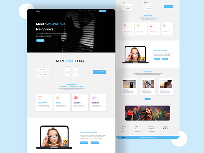 Cool Dating site Landing page app clean clianui cool web page dating site dating site landing page dating site landing page landing page uiux ux web template web ui ux webdesign