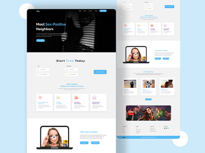 Cool Dating site Landing page