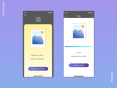 Uploading app design flat icon ui ux