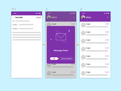 Pop-up work flow app design ui ux