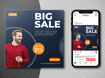 Fashion Big Sale Social media post deisgn banner banner design design facebook ad facebook ads facebook banner facebook cover flickr instagram banner instagram post instagram stories instagram template pinterest social media social media banner social media post twitter feed web banner