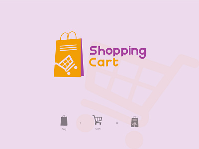 Shopping Cart Logo bag branding buy cart creative logo design icon identity logo logo design logo mark mark minimalist modern monogram shopping simple logo vector
