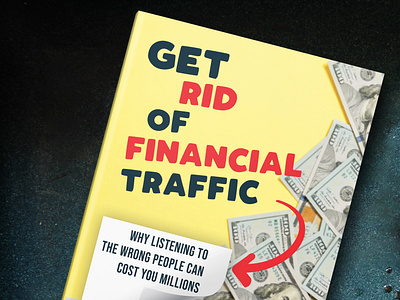 Financial book cover design.