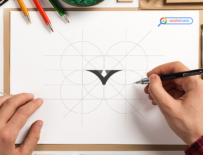 Geometric logo design. brand branding illustration logo mark ui vector