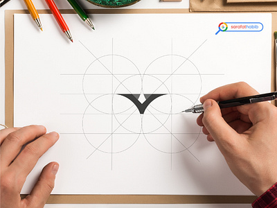 Geometric logo design.