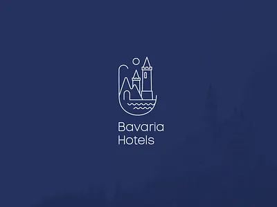 Logo Bavaria Hotels alps bavaria castle hjtel line logo