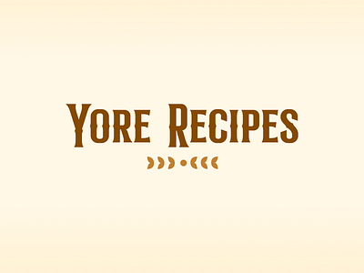 Yore Recipes ancient app cooking design logo mobile recipes ui vintage